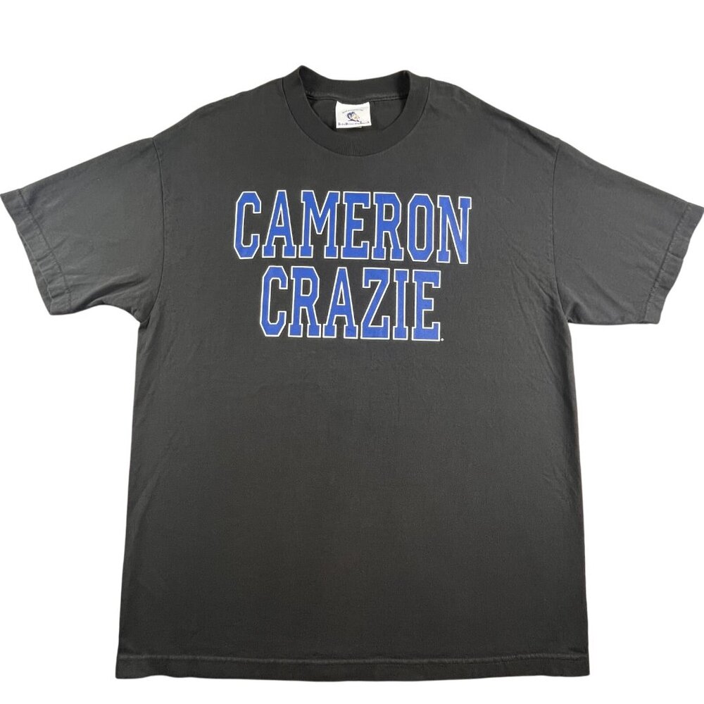 Duke Blue Devils Shirt Mens Large Black NCAA Basketball Cameron Crazie Tee 2000s